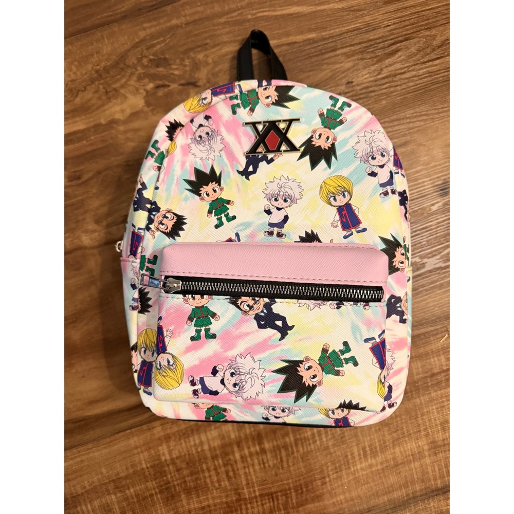 Hunter x Hunter Chibi Character Mini Backpack Pastel Tie Dye Anime Bag NWT